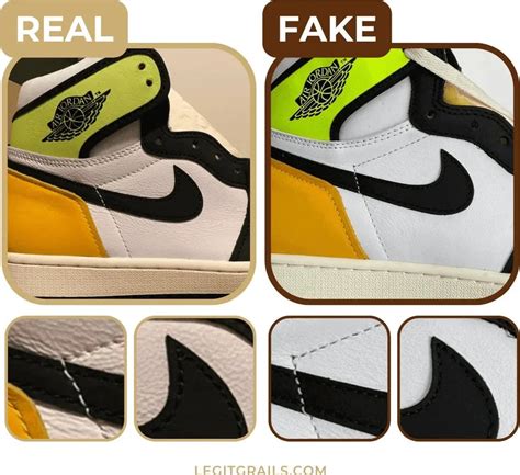 How To Spot Real vs Fake Air Jordan 1 Volt Gold – LegitGrails