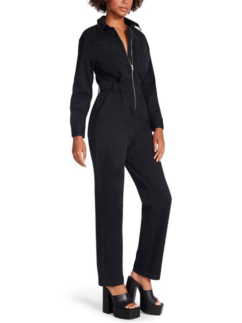 Oiler Black Jumpsuit Women S Designer Jumpsuits Steve Madden Canada