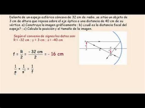 Ejercicios De Espejos C Ncavos Y Convexos Resueltos Con Graficas Store