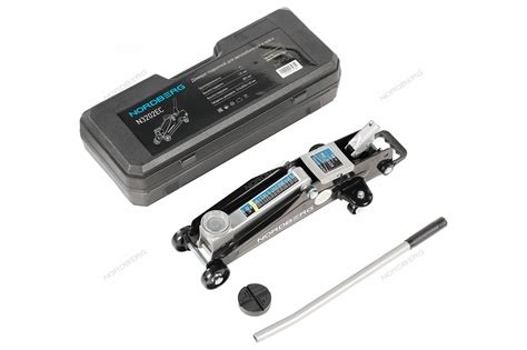 2 ton Floor jack with rubber pad in blow case NORDBERG N3202EC