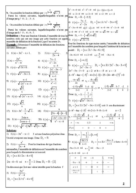 Solution Cours Et Exemples Et Exercices Avec Corrections Sur G N Ralit