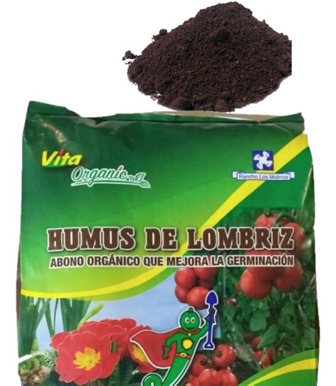 Humus De Lombriz Abono Orgánico Bolsa De 2kg 70 00 en Mercado Libre