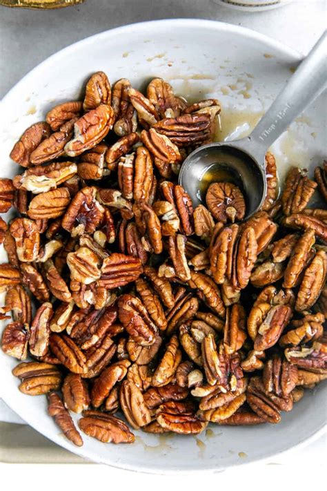 Maple Roasted Candied Pecans • Fit Mitten Kitchen