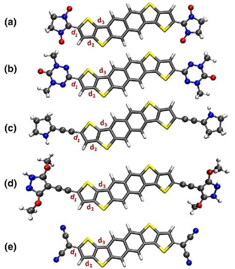 Optimized Geometries Of Naphthalene Fused Oligothiophene Based A Download Scientific Diagram