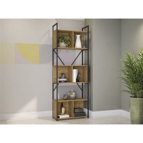 Conjunto Estantes Para Livros Estilo Industrial Cm Office