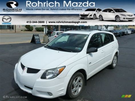 2004 Frosty White Pontiac Vibe Awd 85269603 Car Color