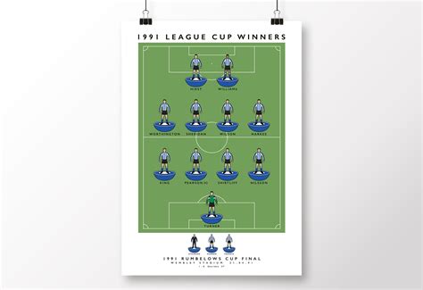 Sheffield Wednesday 1991 League Cup Winners Poster Matthew J I Wood