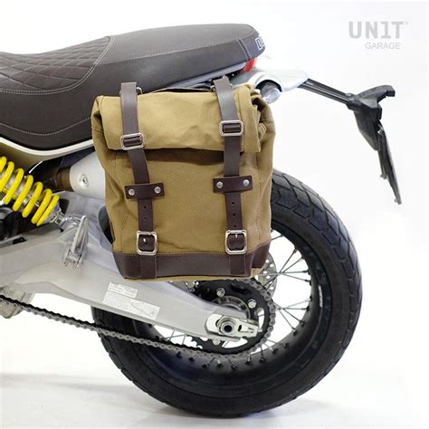 Canvas Side Pannier Scram L L Left Subframe Ducati Scrambler