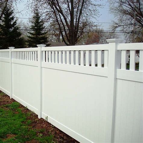 High Security Pvc Semi Privacy Garden Fence Vinyl Privacy Pool Fence