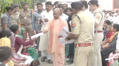 Up Cm Yogi Holds ‘janata Darbar Addresses Peoples Grievances In