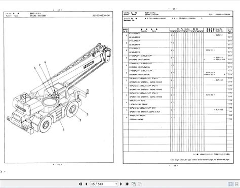 Tadano Rough Terrain Crane TR 160M 1 P 02 Parts Catalog EN JP