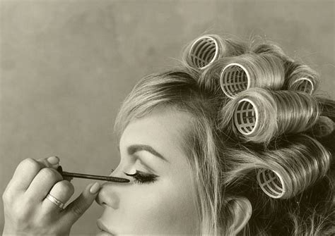 Vintage Hair Curlers Mascara Hair Rollers Vintage Hairstyles Hair