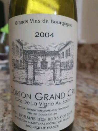 Bons Coteaux Clos De La Vigne Au Saint Corton Grand Cru Vivino