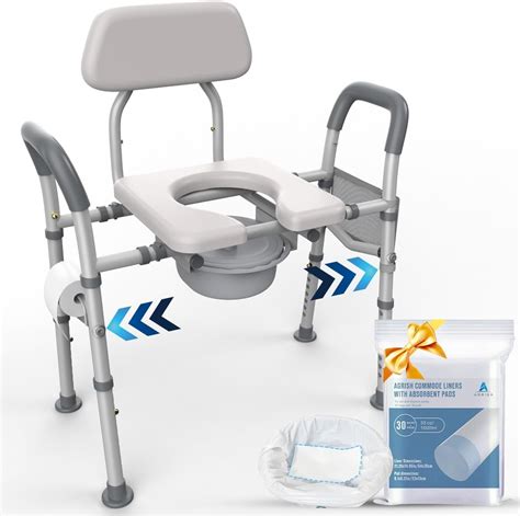 Amazon Portable Bedside Commode Toilet Chair For Elderly Adult