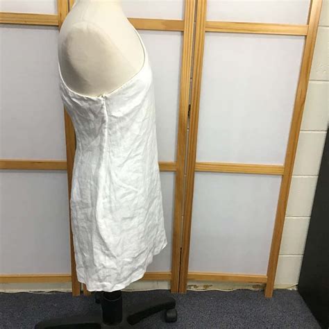 Nude Lucy Womens Size XL Amani Linen One Shoulder Dress S