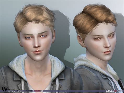 wingssims' WINGS Sims4 Hair TOS0713 MALE V.2