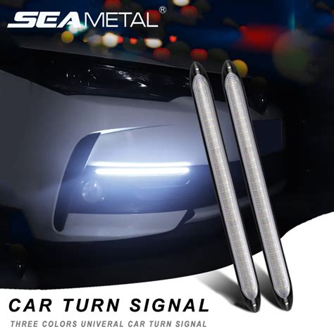 SEAMETAL Car Signal Light For 12V DRL LED Lights Daytime Running Light