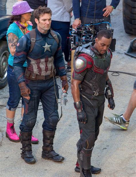 Chris Evans and Anthony Mackie's Stunt doubles behind the scenes of ...