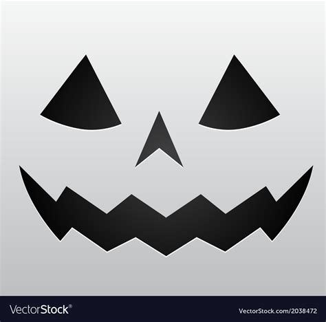 Pumpkin face Royalty Free Vector Image - VectorStock