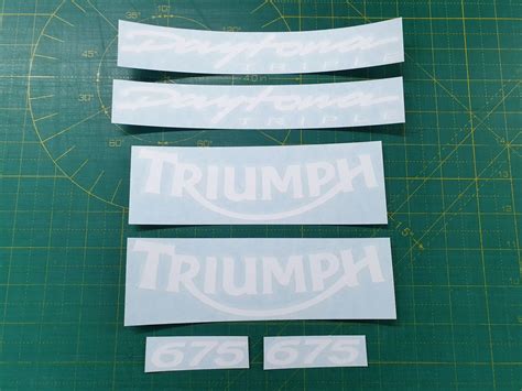 Zen Graphics Triumph 675 Daytona Triple Replacement Decals Stickers