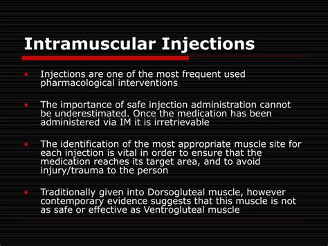 PPT - Intramuscular Injections PowerPoint Presentation, free download ...