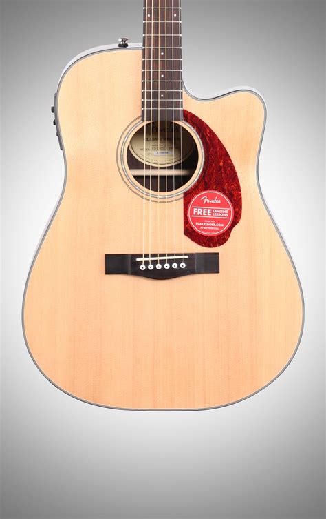 Fender CD 140SCE Dreadnought Acoustic Electric Guitar With Case Natural