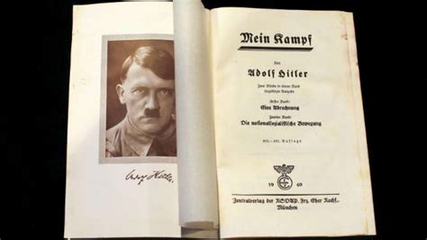 Adolf Hitler Autographed Mein Kampf Auctioned For