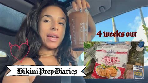 Weekend In Prep 4 Weeks Out Bikini Prep Diaries Food Workouts