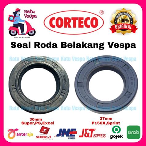 Jual Seal Roda Belakang Corteco Vespa Super Sprint PX PS Spartan Excel