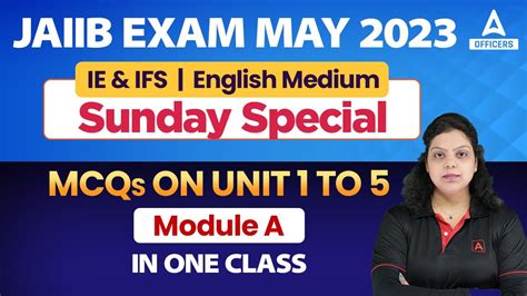 Jaiib Exam May Ie Ifs English Medium Sunday Special Mcqs