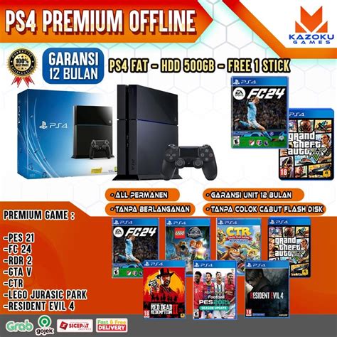 Jual PREMIUM OFFLINE PLAYSTATION 4 PS 4 PS4 FAT SLIM PRO HDD 500