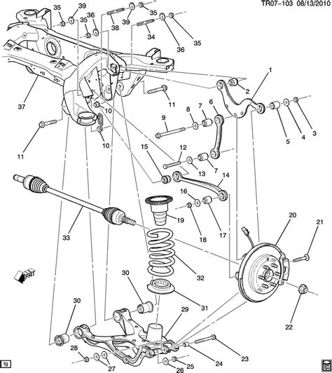 Exploring The Rear Suspension Parts Diagram Of The 2011 GMC Acadia