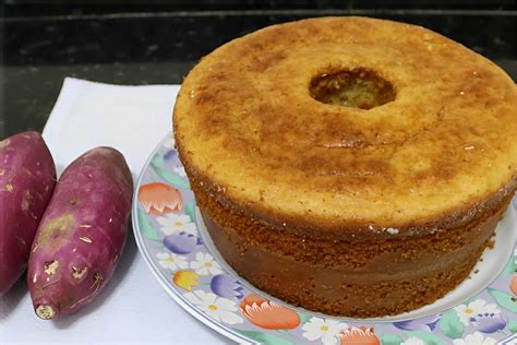 Bolo De Batata Doce Feito Batata Doce Crua F Cil E Delicioso