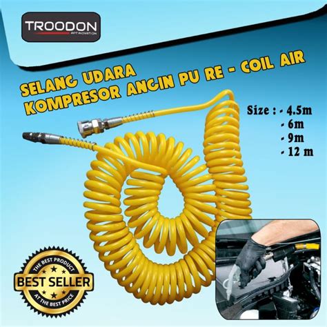 Selang Recoil TROODON 12M 9M 6M 4 5M Meter Selang Kompresor Kls Tekiro