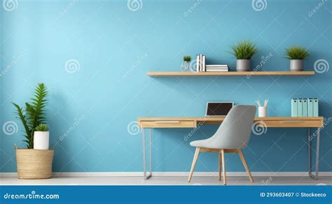 Modern Home Office with Vibrant Color Choices and Minimalist Design ...