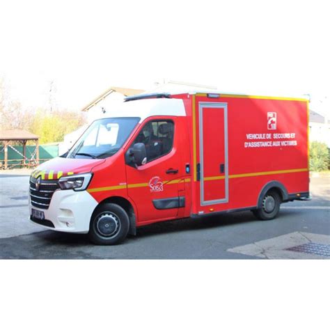 Miniaturen Van Brandweerwagens RENAULT MASTER 2019 WAS VSAV SDIS 77