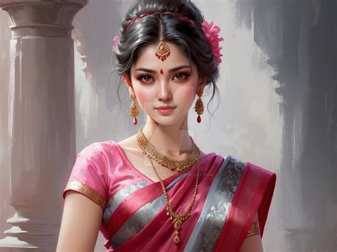 Indian Saree Beauty By Whitehatdesigner On Deviantart