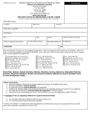 Fillable Online Origin Sl Michigan LARA Corporation Forms Michigan