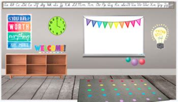 Virtual Classroom Background by Nicole Nigro | Teachers Pay Teachers