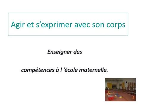 PPT Agir Et Sexprimer Avec Son Corps PowerPoint Presentation Free