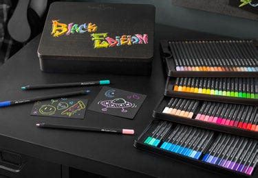 Faber Castell Colour Pencil Sets Black Edition Sparkle Colour Grip