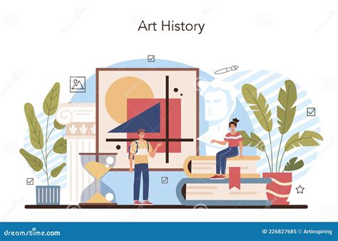 History Of Art School Education Student Studying Art History Stock