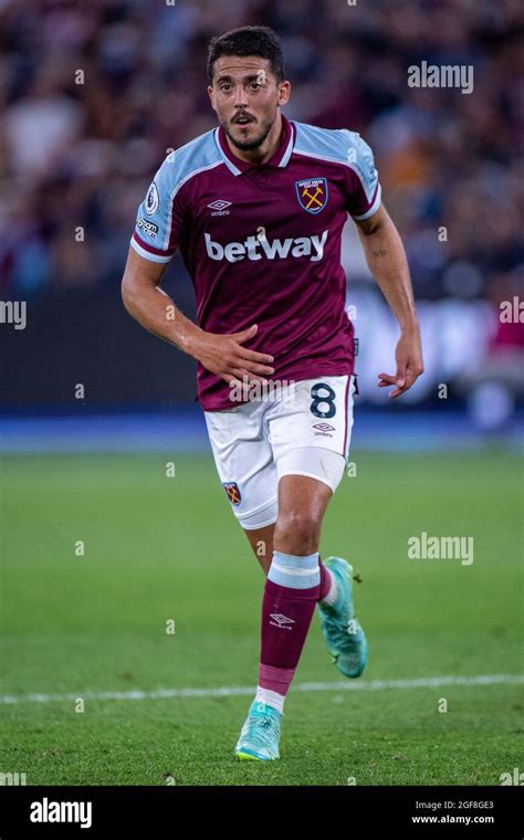 LONDON, ENGLAND - AUGUST 23: Pablo Fornals of West Ham United during the Premier League match ...