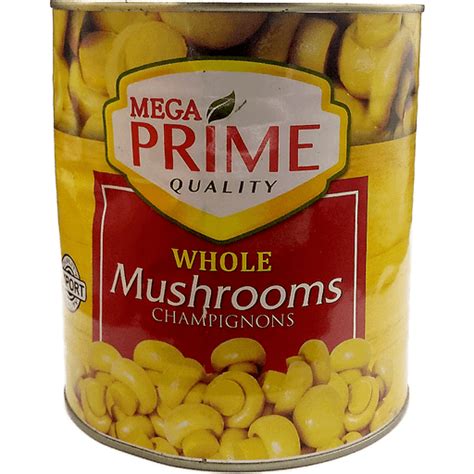 Mega Prime Whole Mushroom 2840g Canned Fruits Vegetables Walter