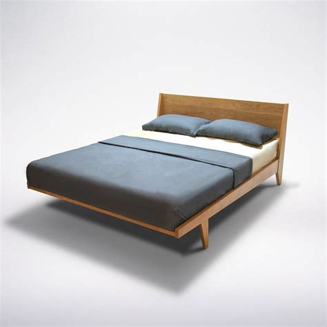 Platform Bed Mid Century Solid Wood Handmade Modern Bedroom Furniture