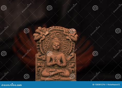 Terracotta Buddha of Sarnath, Varanasi, India in Meditative Peaceful ...