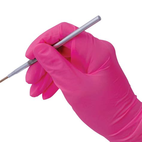 Nitrile Gloves Ultra Soft Pink Powder Free Micro Textured