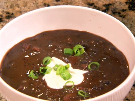 Spicy Black Bean Soup Recipe Black Bean Soup Recipe Bean Soup Recipes Food Network Recipes