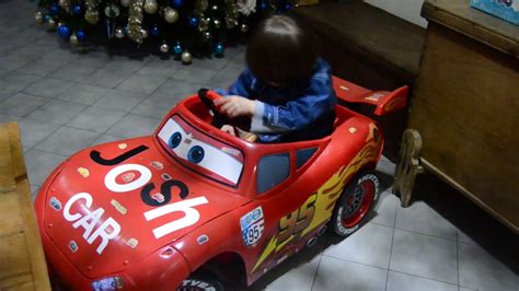 Disney Cars Lightning Mcqueen Battery Powered Ride On Car Youtube