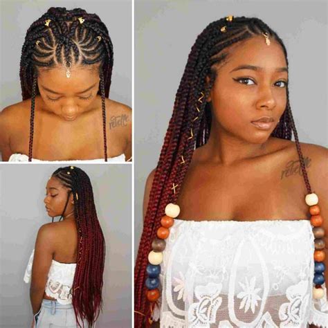 Box Braid Hairstyles For Round Faces